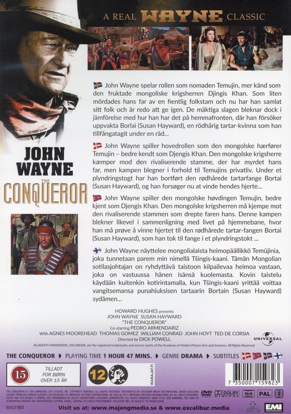 Erövraren / The Conqueror (DVD)