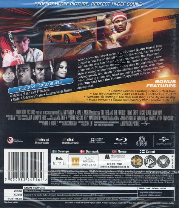Fast & Furious 3 / Tokyo drift (Blu-ray)