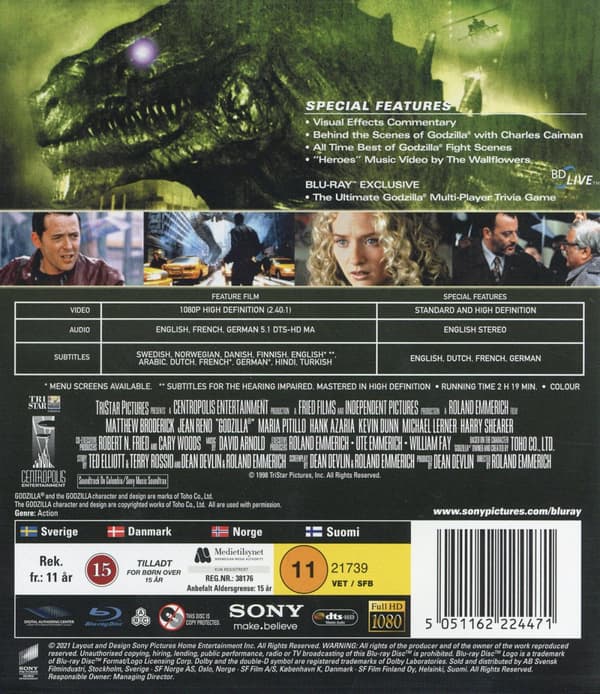 Godzilla (1998) (Blu-ray)