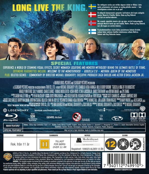 Godzilla 2 - King of the monsters (Blu-ray)