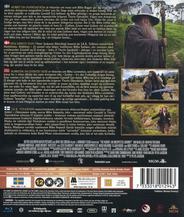 Hobbit 1 - En oväntad resa (Blu-ray)