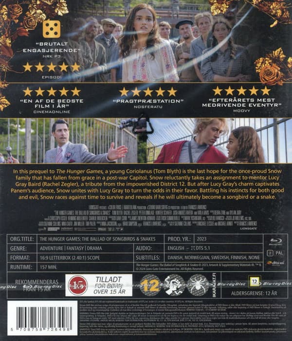 Hunger games 5 / The ballad of songbird & snakes (Blu-ray)