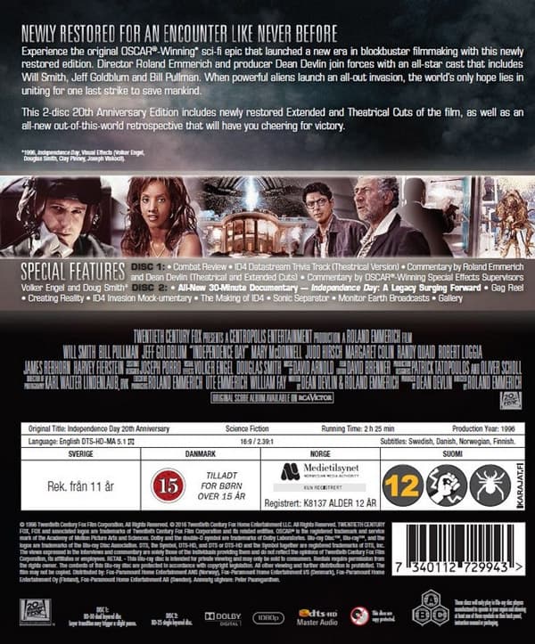 Independence Day 1 (2 Blu-ray)