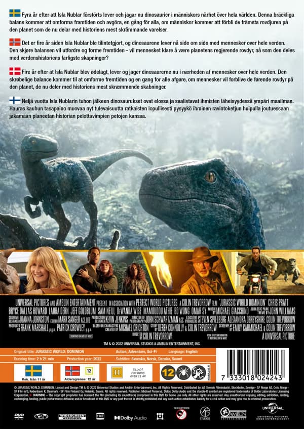Jurassic World 3 - Dominion (DVD)