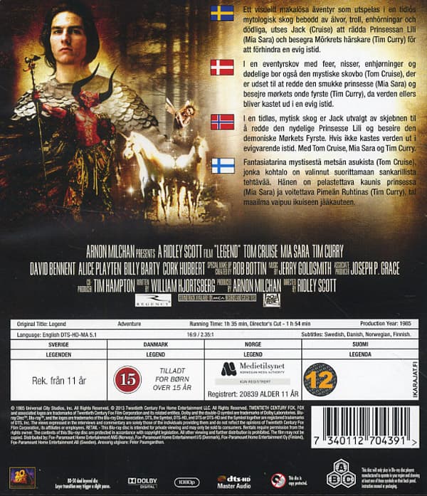 Legenden - Mörkrets härskare / Director's cut (Blu-ray)