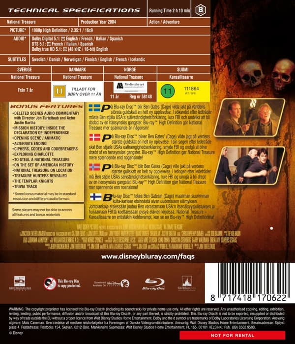 National treasure 1 (Blu-ray)