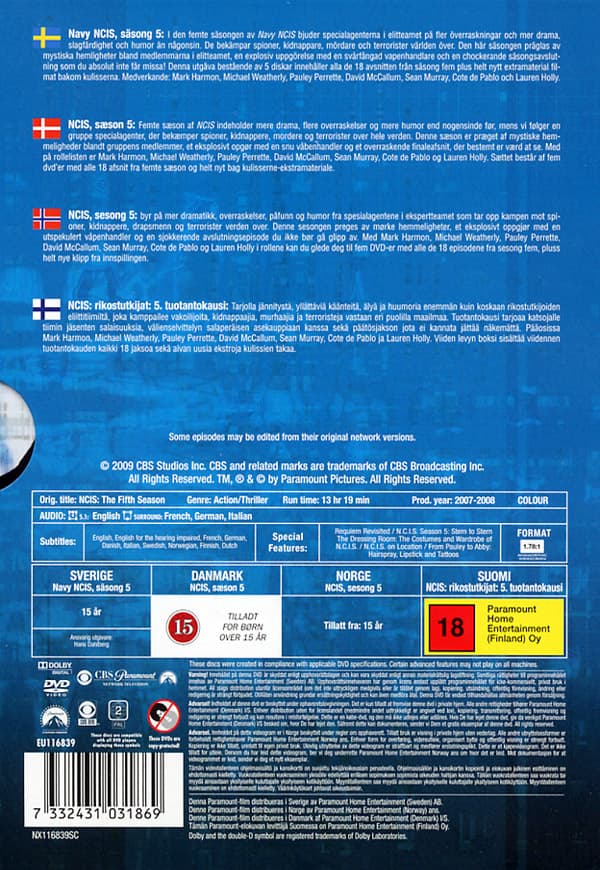 NCIS / Säsong  5 (5 DVD)