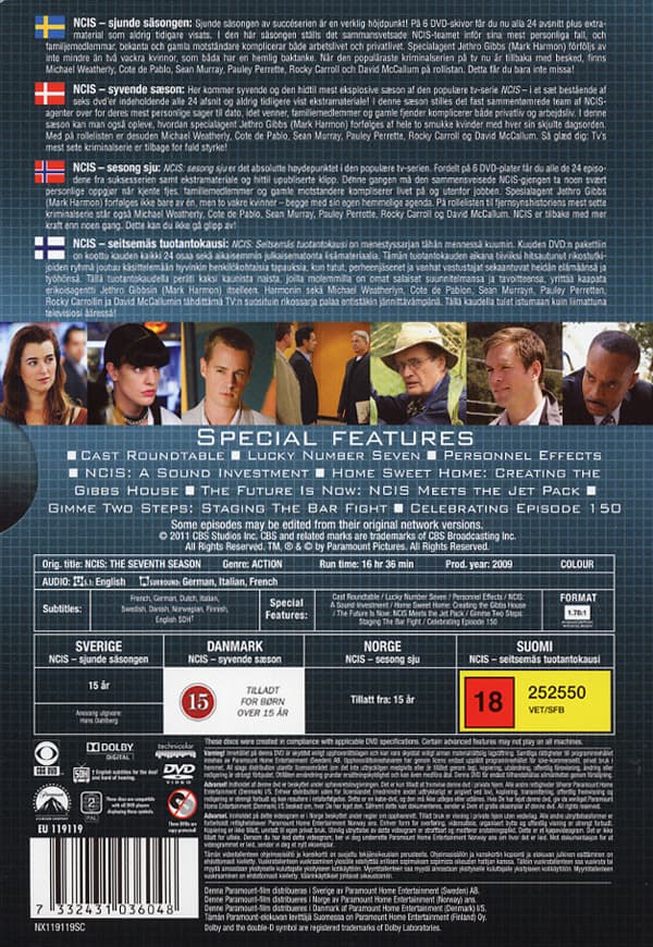 NCIS / Säsong  7 (6 DVD)