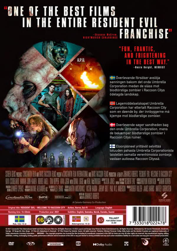Resident evil / Welcome to Raccoon City (DVD)