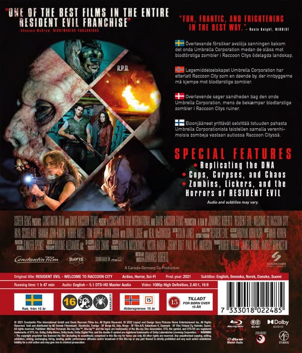 Resident evil / Welcome to Raccoon City (Blu-ray)