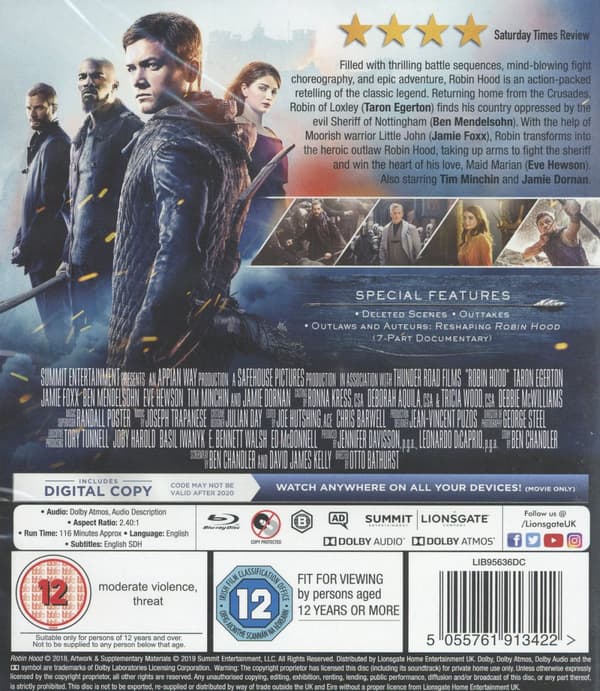 Robin Hood (2018) (Ej svensk text) (Blu-ray)