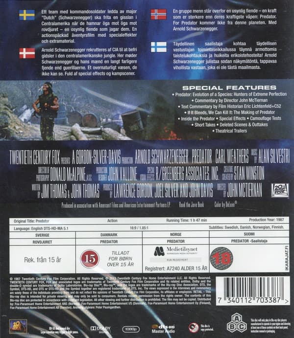 Rovdjuret 1 (Blu-ray)