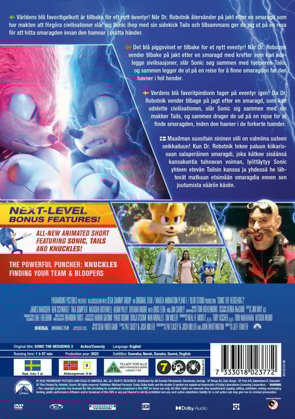 Sonic the Hedgehog 2 (DVD)