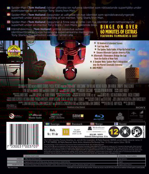 Spider-Man - Homecoming (Blu-ray)
