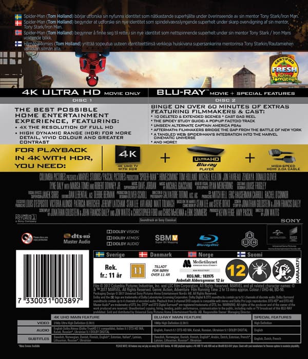 Spider-Man - Homecoming (4K Ultra HD + Blu-ray)