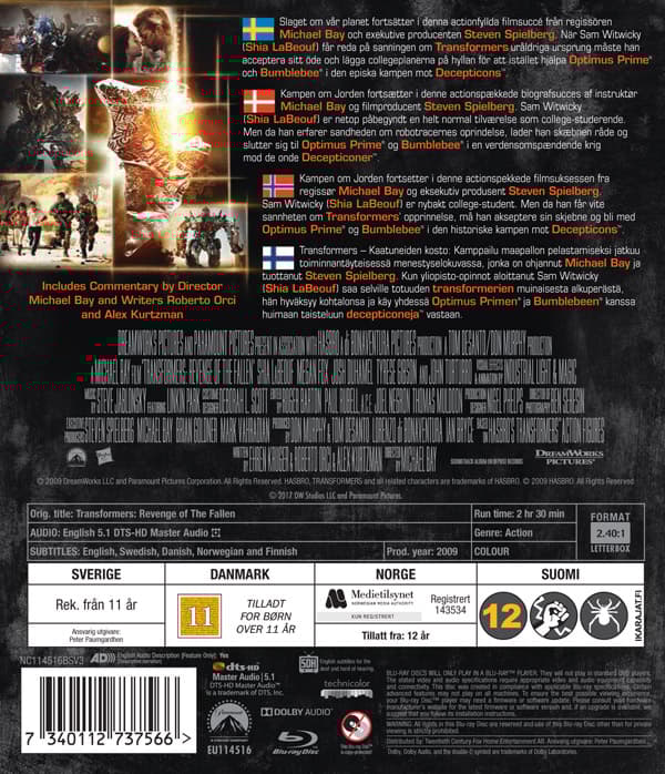 Transformers 2 - Nyrelease (Blu-ray)