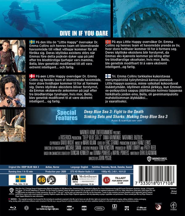 Deep blue sea 3 (Blu-ray)