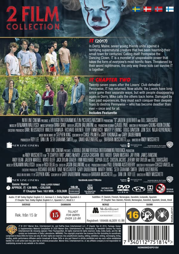 Det (2017+2019) (2 DVD)