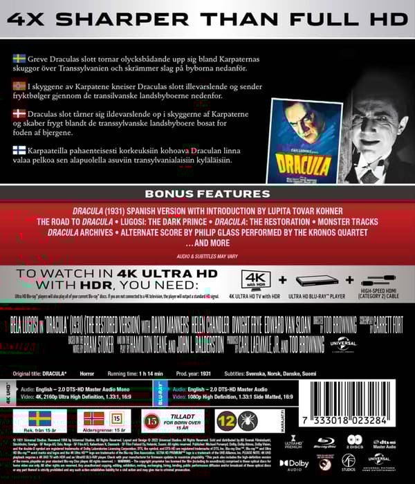 Dracula (4K Ultra HD + Blu-ray)