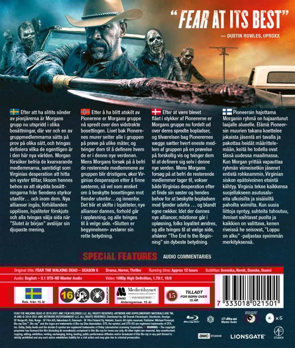 Fear the walking dead / Säsong 6 (5 Blu-ray)
