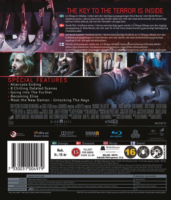 Insidious 4 - The last key (Blu-ray)