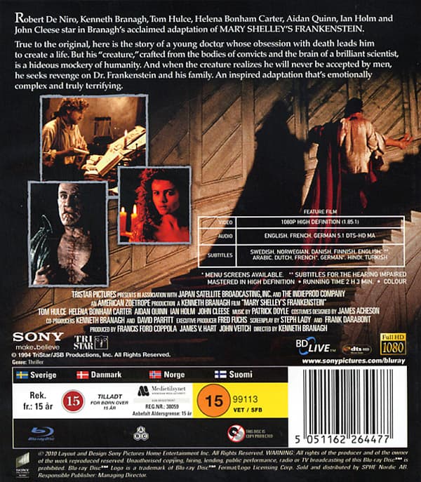 Mary Shelley's Frankenstein (Blu-ray)