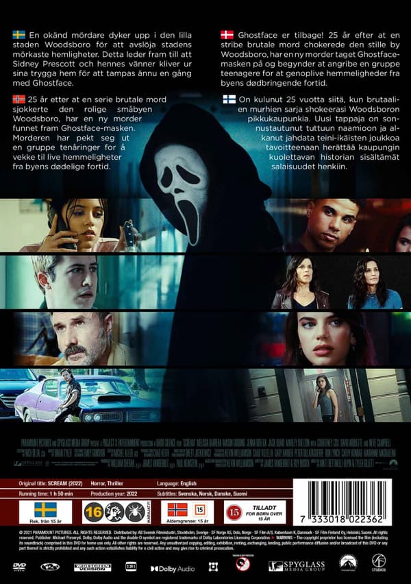 Scream (2022) (DVD)