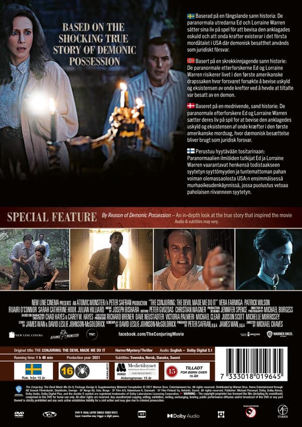 The Conjuring 3 - The Devil made me do it (DVD)