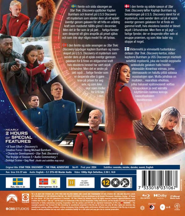 Star Trek / Discovery / Säsong 5 (4 Blu-ray)