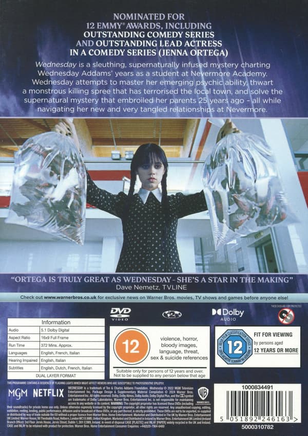 Wednesday -  Säsong 1 (Ej svensk text) (2 DVD)