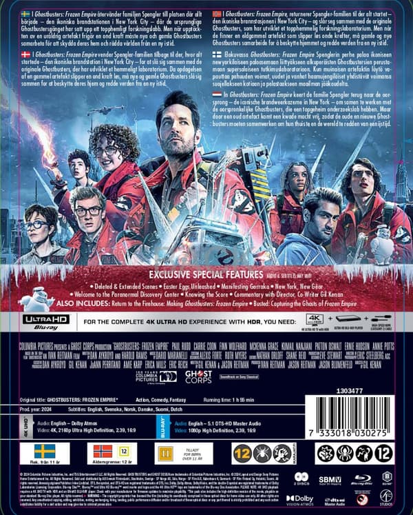 Ghostbusters: Frozen empire - Ltd Steelbook (4K Ultra HD + Blu-ray)