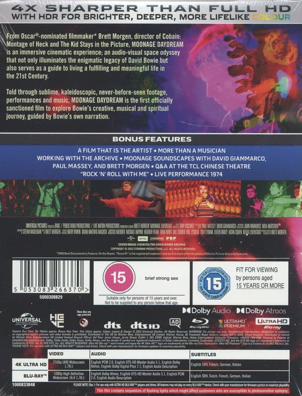 Moonage daydream / Ltd Collect (Ej svensk text) (4K Ultra HD)