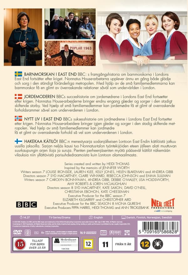 Barnmorskan i East End: Säsong 7-8 (8 DVD)