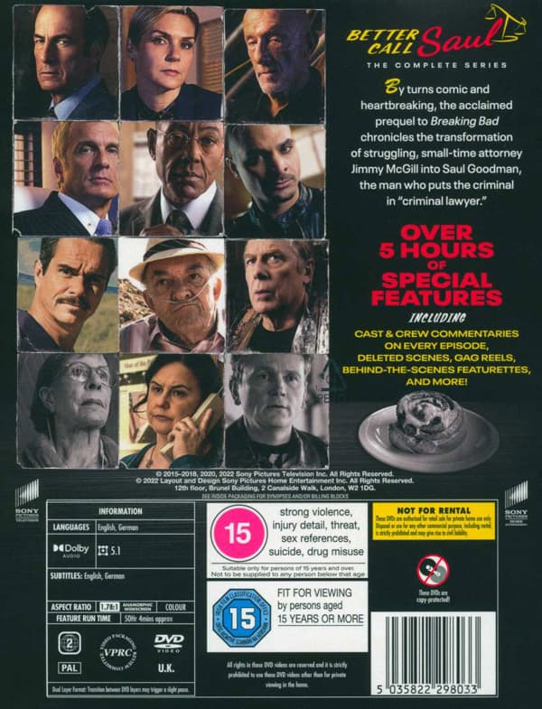 Better call Saul / Complete series (Ej sv text) (19 DVD)