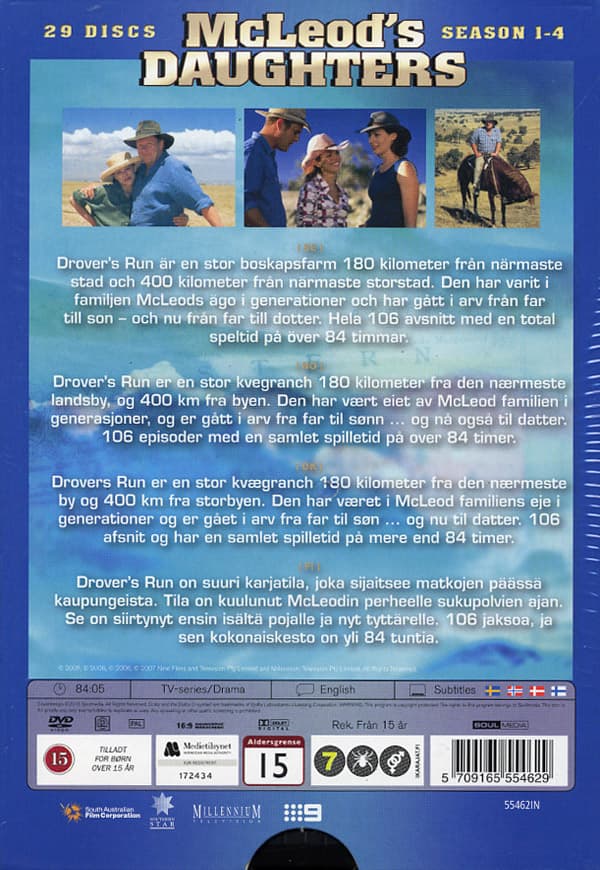 McLeods döttrar / Säsong 1-4 (29 DVD)
