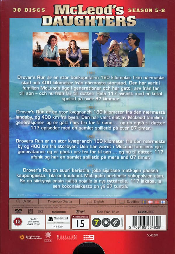 McLeods döttrar / Säsong 5-8 (30 DVD)
