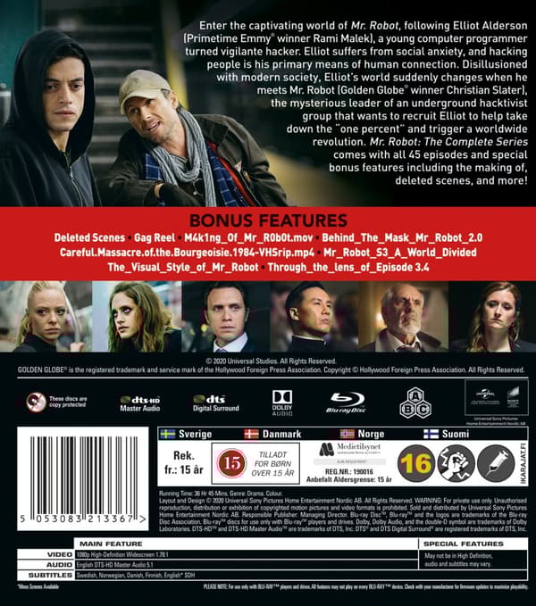 Mr Robot / Säsong 1-4 (12 Blu-ray)