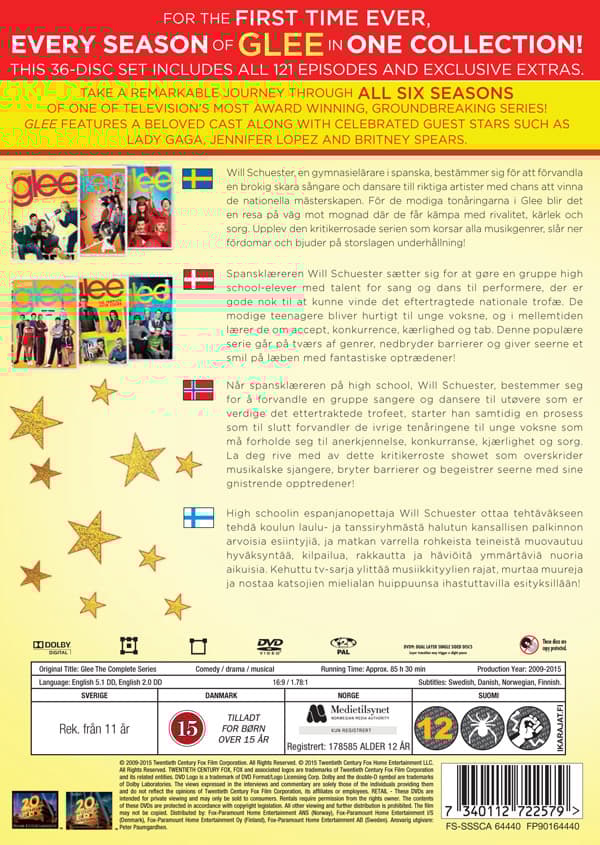 Glee / Säsong 1-6 (36 DVD)