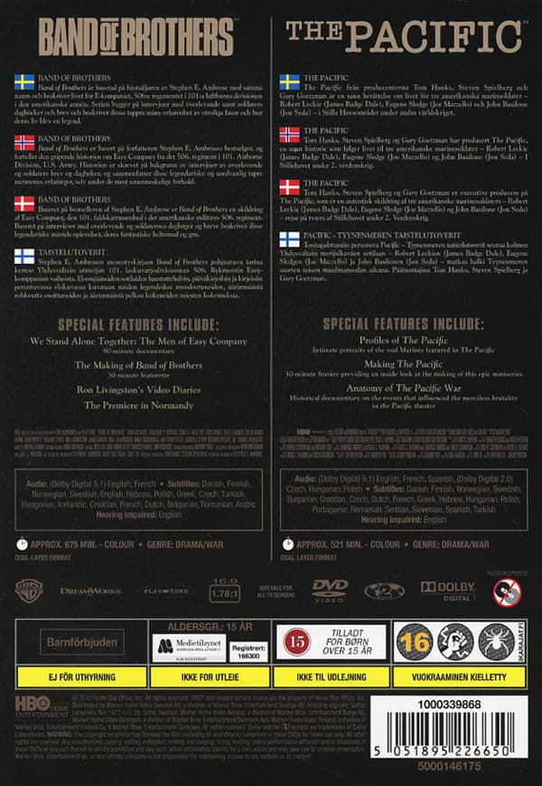Band of brothers + The Pacific (12 DVD)