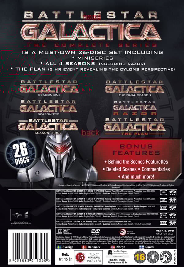 Battlestar Galactica / Complete series + Plan (26 DVD)