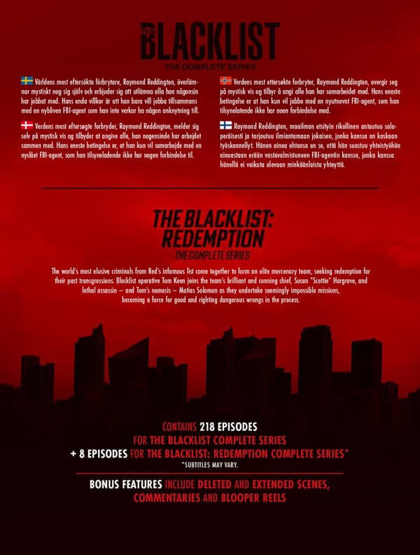 Blacklist / Complete series (60 DVD)