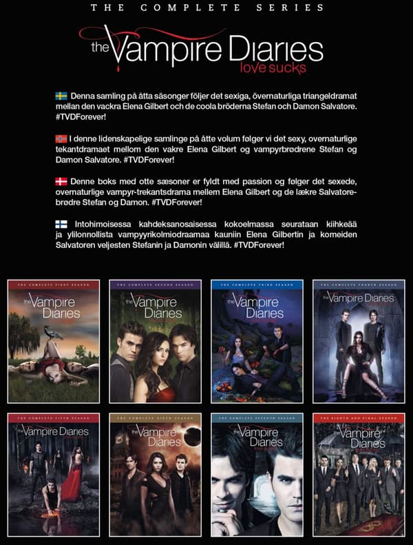Vampire diaries / Complete series (38 DVD)