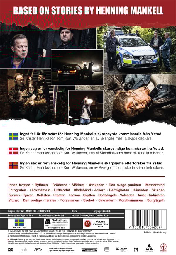Wallander / Collector's box (22 DVD)