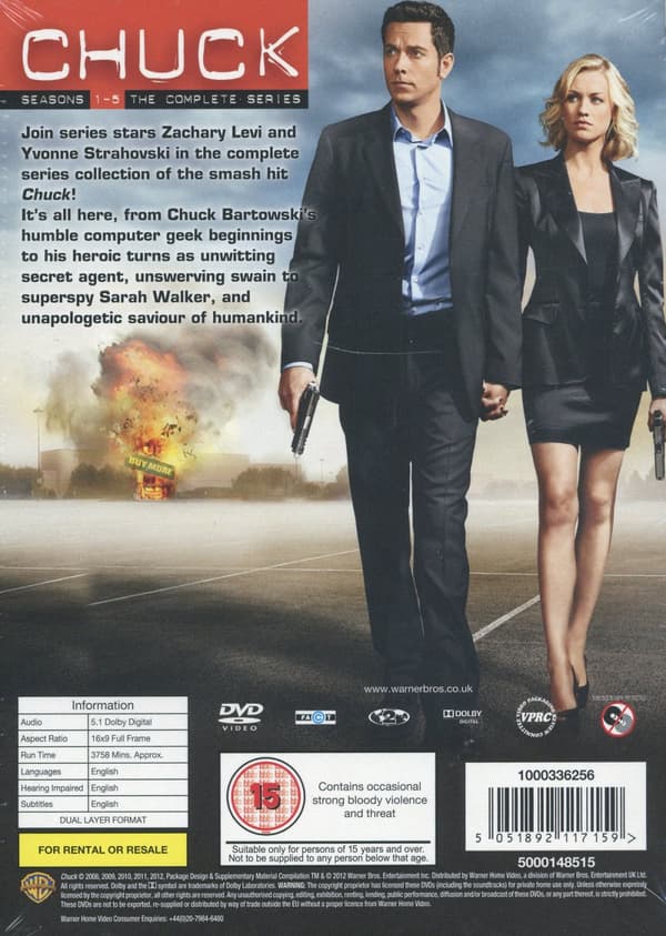 Chuck / Complete collection (23 DVD)