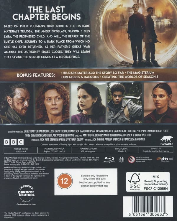 His dark materials / Säsong 3 (Ej svensk text) (3 Blu-ray)