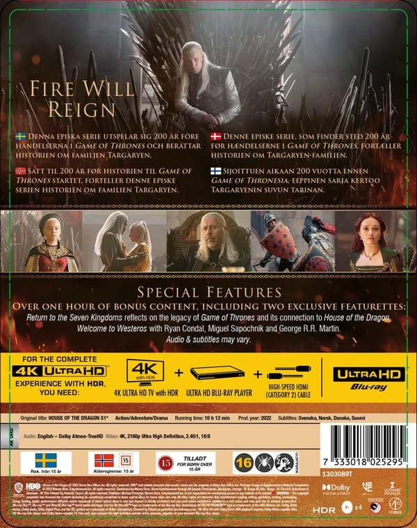 House of the dragon / Säsong 1 - Ltd steelbook (4 4K Ultra HD)