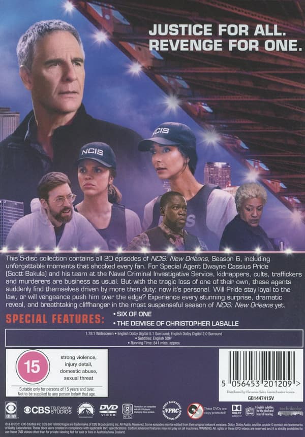 NCIS New Orleans / Säsong 6 (Ej svensk text) (5 DVD)