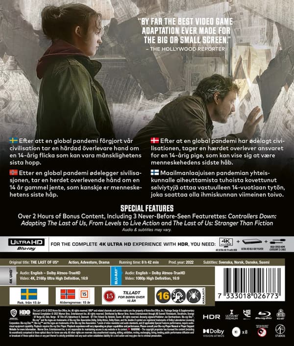 The Last of Us / Säsong 1 (4 4K Ultra HD + 4 Blu-ray)