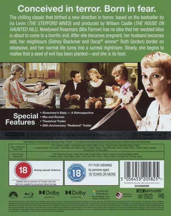 Rosemarys Baby (2 4K Ultra HD)