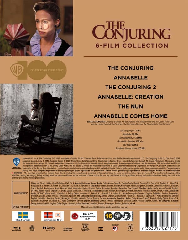 Warner 100: The Conjuring / 6-film coll Ltd (6 Blu-ray)